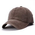 thumbnail image 2 of Casquette de Baseball Décontractée Unie pour Enfants Unisexe, Ajustable, Délavée, 2 of 4