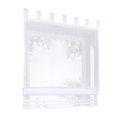 thumbnail image 2 of GROWTH TANK Roman Curtains In Voile Polyester Suitable For Bedroom, Balcony Home And Kitchen White-120×155cm, 2 of 9