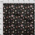 thumbnail image 3 of oneOone Rayon Black Fabric Asian Suzani Craft Projects Decor Fabric Printed By The Yard 56 Inch Wide, 3 of 5