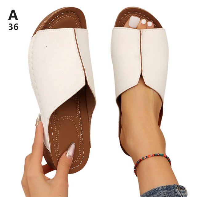 NEW Women's Wedge Slippers OrthopedicOpen Toe Shoes AntiSlip T2D5
