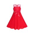 thumbnail image 4 of Girls Dress Rhinestone Chiffon Dance Ball Maxi Gown 6 Years, 4 of 7