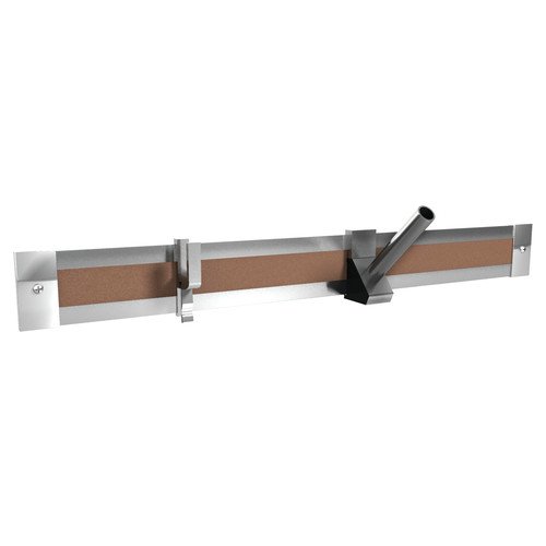Ghent 8-Feet Length Aluminum 1-Inch Maprail with Cork Insert, 1 per Carton (MR8-1)