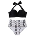 thumbnail image 3 of Maillots de Bain une Pièce pour Femmes Maillot de Bain Aguichant pour Femmes à Poitrine Haute Contraste Dégradé Bikini Deux Pièces, 3 of 6