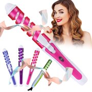 Dvkptbk spiral curling iron Non-ironing Eddies Curling Iron Curling Iron Curling Iron Hot Rod Large Curls Pear Hair Beauty Device Curling Iron