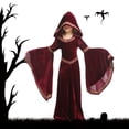 thumbnail image 2 of Penkiiy Robe de Fête Cosplay Tout-Petit Enfants Fête Filles Mode Vampires Cosplay Fête Style Européen Vêtements Médiévaux Robe Cape, 2 of 9