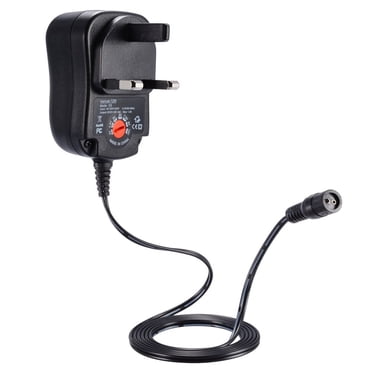 UsRHHA Adaptateur d'Alimentation Fiche Chargeur 3v-12v 12W, Norme UK avec 6 Fiches pour Plusieurs Appareils, Adaptateur CA CC Convertisseur d'Alimentation