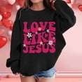 thumbnail image 2 of PMVFHDE Chandails en Molleton de Printemps pour Filles Sweat à Imprimés Graphiques Col Rond Manches Longues Mignon Pull Épaule Tombante Noir, 9-10 Ans, 2 of 6