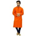 thumbnail image 3 of Atasi Men's Indian Ethnic Party Wear Gray Kurta Pyjama Set Long Shirt-3XL, 3 of 7