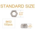 thumbnail image 4 of binifiMux 8-32 Nylock Nylon Inserted Self Locking Nuts 100pcs, Stainless Steel, 4 of 4