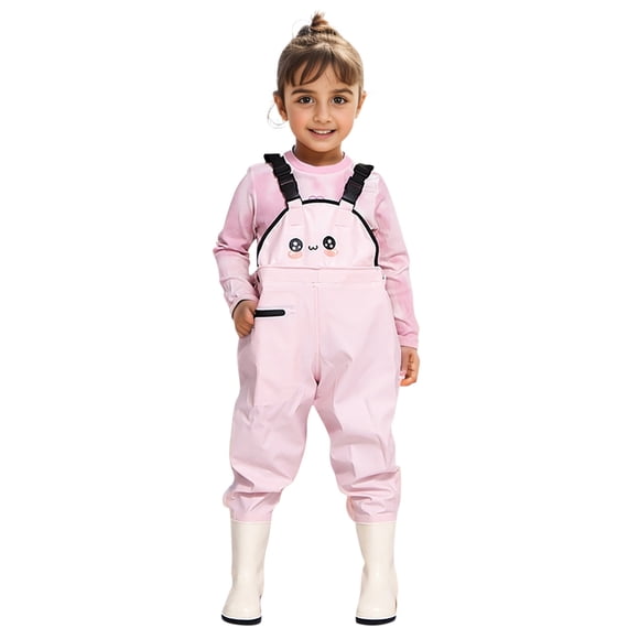 Toddler Girl Summer Outfits Toddler Rompers for Girls Kids Boys Girls Chest Waders Youth Fishing Waders With Pocket For Toddler Children Water Proof & Fishing Waders With Boots