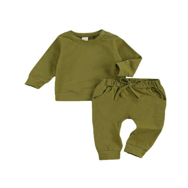Ensembles pour Bébés Pantalon à Cordon à Manches Longues