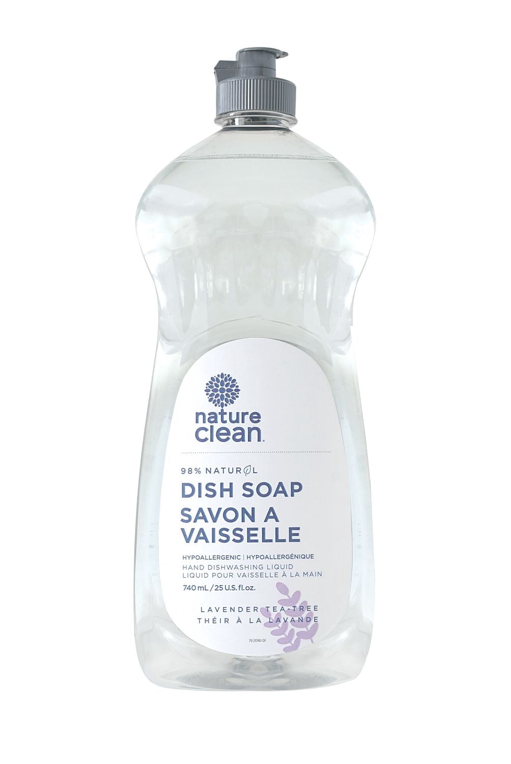 Savon à vaisselle liquide 98 % naturel Nature Clean lavande (740 ml)