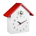 thumbnail image 2 of Cuckoo Clock, Birdhouse Minimalist Modern Design Clock Pendulum, Natural , Desktop Tabletop Shelf Standing Clock Watch Red, 2 of 8