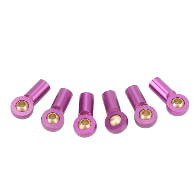 M3 Embout de Biellette, Tête de Biellette en Alliage d'Aluminium Léger M3 Finition Soignée 6 Pcs pour Modification RC Bleu, Violet