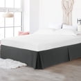 thumbnail image 3 of PiccoCasa Brushed Pleated Bed Skirt Durable Classic Tailored  Dust Ruffled Solid 16 Inch Drop, 3 of 7