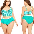 thumbnail image 3 of TIMIFIS Women's Ruffle Bikini Swimsuit High Waisted Bottom Plus Size Swimwear Tankini, 3 of 5