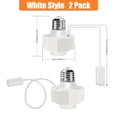 thumbnail image 1 of HLONK 2Pack Light Socket Outlet Adapter with USB Port  Light Socket for Use with Smart Bulbs Bulb Socket Extender Compatible with Wyze Cam v3  Mini LED Light Strips 5V 1.5A, 1 of 6