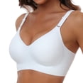 thumbnail image 2 of Kcodviy Wireless Push Up Full Compression Sports Bra Coverage Bra for Women Bras Pack Seamless Bras with Soft Pack Sports Bras for Women Support Regular and Plus Push Up Bras Size, 2 of 4