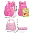 thumbnail image 3 of 3 Pcs Teen Girls Backpack School Girls Backpack School Book Bag Set with Lunch Box and Pencil Case, 3 of 9
