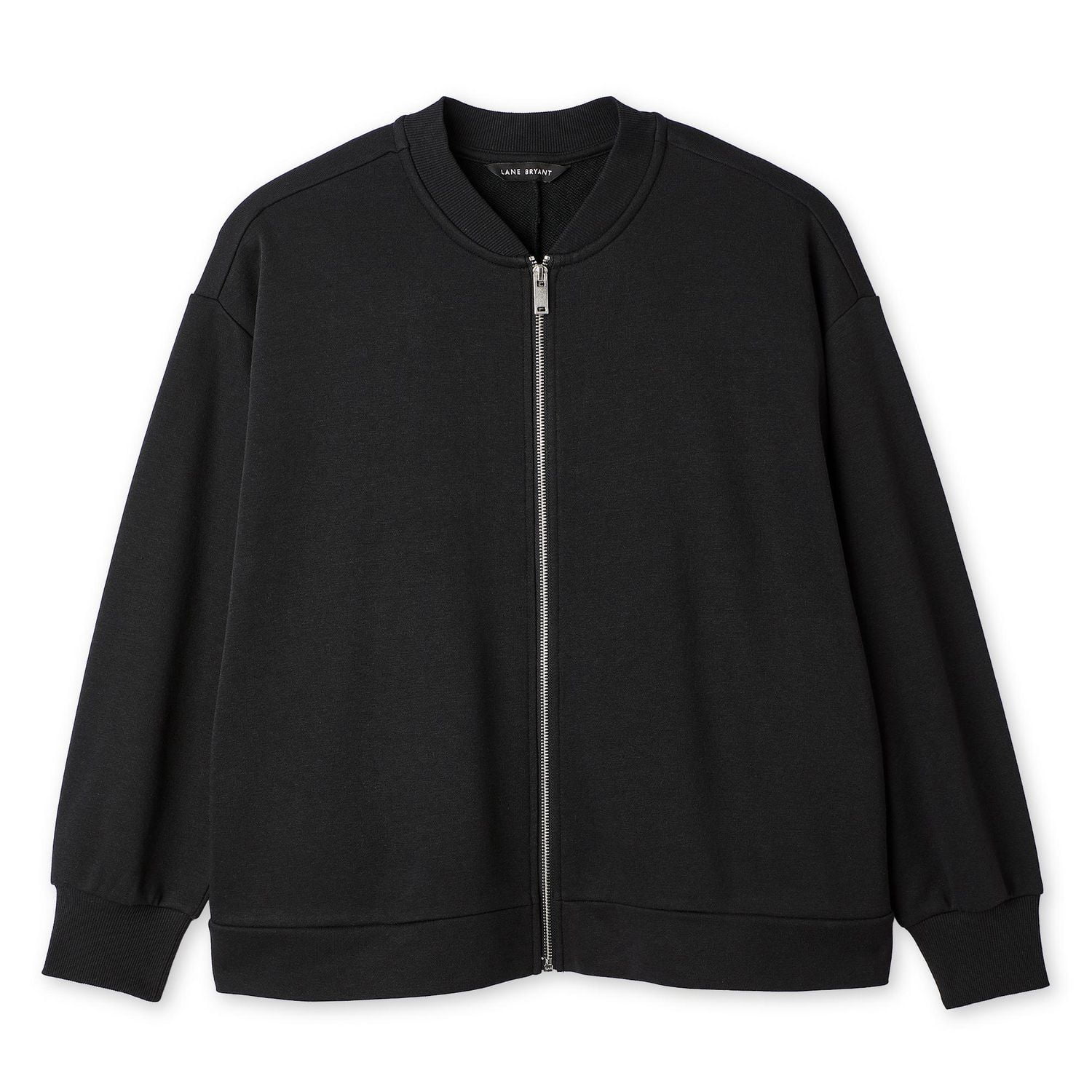 Lane Bryant Women's Plus Full Zip Bomber Jacket