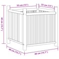 thumbnail image 4 of vidaXL Planter 40x40x40 cm Bamboo, 4 of 5