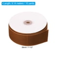 thumbnail image 2 of Unique Bargains 1-1/2' 10 Yard Velvet Ribbon Polyester Single Face Spool Gift Wrap Craft Decoration, Khaki, 2 of 6