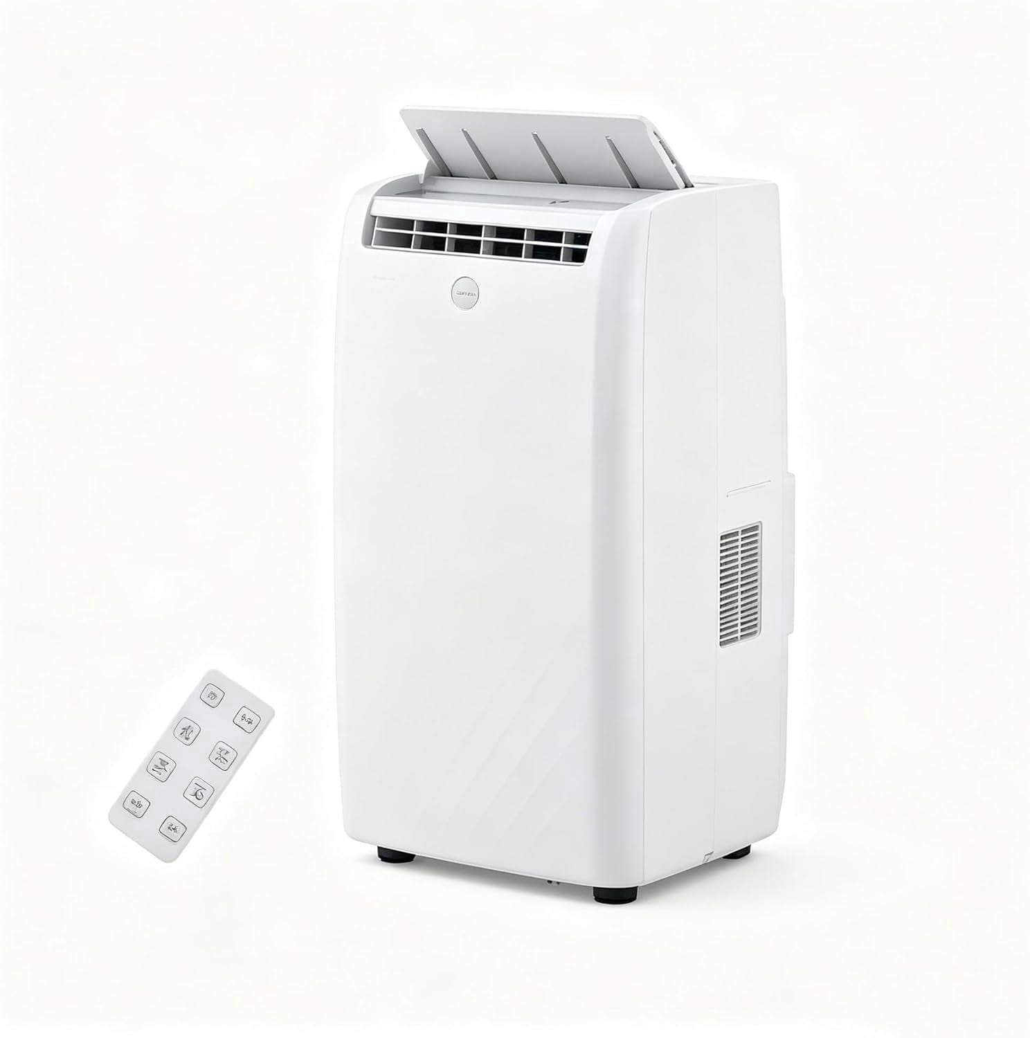 Portable Air Conditioner 14,000 BTU, 3-in-1 AC with Dehumidifier, Fan & Sleep Mode, Cools Rooms Up to 750 Sq.Ft., Remote Control, 24H Timer, Easy Window Install, Quiet Operation，White