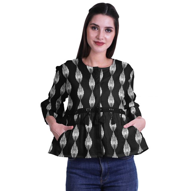 Moomaya Hauts Boho Coton Décontractés Amples Blouses Haut d'Été Col Rond T-Shirt