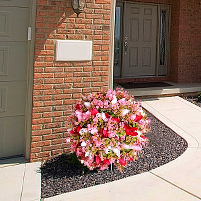 Fake Tree Rose Tree Outdoor Decoration Fashionable Scene Arrangement Decoration Simulation Flower