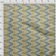 thumbnail image 3 of oneOone Cotton Poplin Fabric Chevron Kasuri Print Fabric BTY 56 Inch Wide, 3 of 4