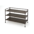 thumbnail image 1 of Seville Classics 3 Tier Resin-Wood Shoe Rack, 1 of 7