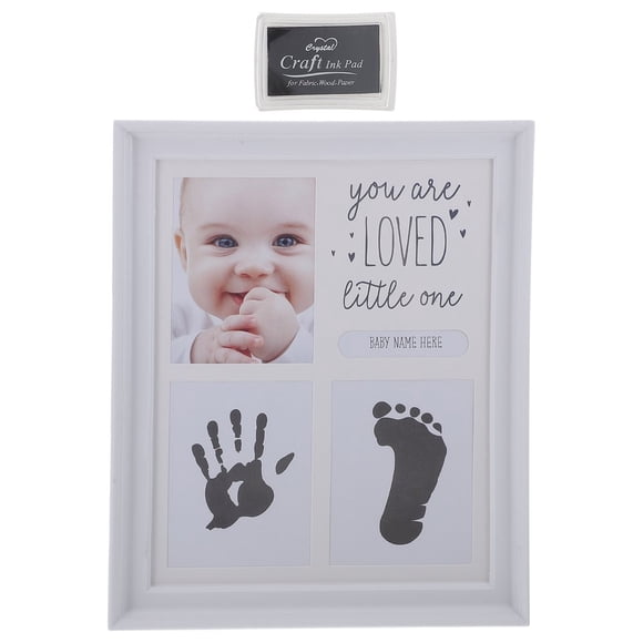 Baby Keepsake Footprint Frame Handprint Picture Kit Infant Photo Newborn Shower Hand Box Frames Foot Gifts Memorable