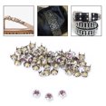 thumbnail image 2 of Sonew Rhinestones for Crafts, Rhinestones,50PCS 7mm DIY Silver Round Claw A Grade Crystal Rhinestones for Crafts and Decoration, 2 of 8