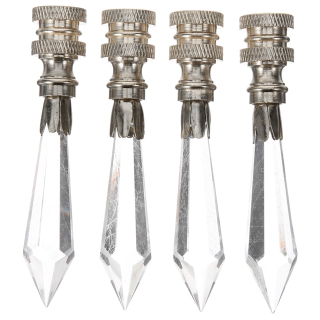 4 Pcs Embouts de Lampe Capuchons de Lampe de Table Boutons Abat-Jour en Verre Embout de Lampe Boutons