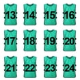 thumbnail image 1 of Toptie Ensembles de 12 Gilets d'Entraînement Numérotés (#13-24), Chasubles de Soccer, 1 of 6