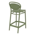 thumbnail image 2 of Compamia Marcel Tabouret de Comptoir Contemporain en Résine pour Intérieur et Extérieur Vert Olive, 2 of 5