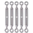 thumbnail image 2 of Turnbuckle Hook And Eye, 5Pcs 304 Stainless Steel Turnbuckle, Eye And Eye Rigging Screw, Shade Sail Hardware, Wire Rope Tension for Backyard, Playground, Outdoor Activities, 2 of 8