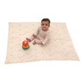 thumbnail image 1 of Effe Bebe Footprint Baby/Toddler Cotton Quilt (Light Pink) 36”x50”, 1 of 5