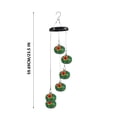 thumbnail image 3 of Fesfesfes Clearance Wind Chime Feeder,Copper Hummingbird Feeder with 6 Musical Tubeses, Solar-Powered Garden Sound Decor multicolour, 3 of 5