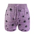 thumbnail image 4 of Women Soft And Comfy Activewear Starts Print Shorts With Pockets And  Drawstring, 4 of 6