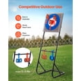 thumbnail image 2 of VEVOR Axe Throwing Game Plastic Bristle Target with 8 Throwing Axes Set Steel Frame, 2 of 9