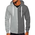 thumbnail image 1 of Styesk Vestes pour Hommes Veste à Capuche Imprimée à Blocs de Couleur Ample à Manches Longues Décontractée, 1 of 2