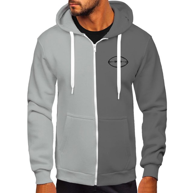 Styesk Vestes pour Hommes Veste à Capuche Imprimée à Blocs de Couleur Ample à Manches Longues Décontractée