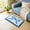 Blue, variant on Skimsklo Bow Bath Mat Bathroom Rug Cute Scalloped Rugs Non Slide Floor Carpet Microfiber Bathmat Soft Super Absorbent - 60X40Cm