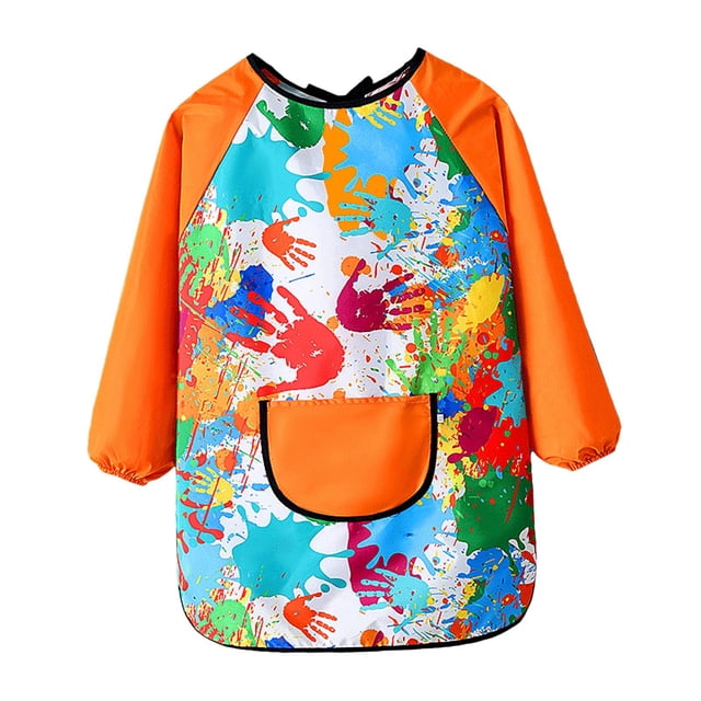 simhoa Kids Art Smock Painting Apron Lightweight Art Class for Baking Handwork Baby