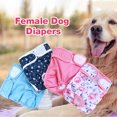 thumbnail image 3 of Neinkie Washable Reusable Premium Dog Diapers, Bright Color, for Female Dog, 3 of 9