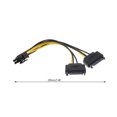 thumbnail image 3 of axGear Dual SATA to PCI-E Power Cable 15Pin SATA to 8 pin / 6 pin Video Card Power Wire, 3 of 6