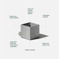 thumbnail image 2 of Veadek Geo Series Cube 5" Planter - 2 Pack Grey, 2 of 7