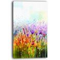 thumbnail image 2 of Designart - Abstract Cosmos of Colorful Flowers - Large Flower Canvas Wall Art, 2 of 3