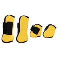 thumbnail image 3 of Bottes de Tendon de Cheval, Réglable PU Shell Bottes de Tendon de Cheval de Libération Rapide pour l'Équitation Amortisseur Protection de Saut Jaune, 3 of 8